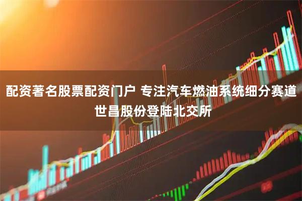 配资著名股票配资门户 专注汽车燃油系统细分赛道 世昌股份登陆北交所
